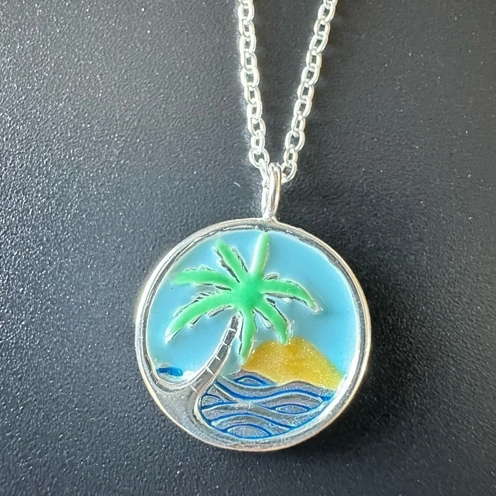 Sterling Silver Coastal Ocean Necklace​